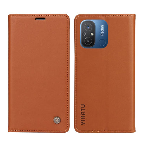 YIKATU YK-001 For Xiaomi Redmi 12C 4G / Redmi 11A 4G Case Magnetic Closure Leather Stand Phone Shell