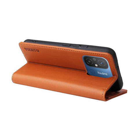 YIKATU YK-001 For Xiaomi Redmi 12C 4G / Redmi 11A 4G Case Magnetic Closure Leather Stand Phone Shell