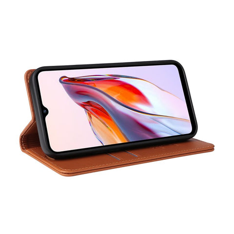 YIKATU YK-001 For Xiaomi Redmi 12C 4G / Redmi 11A 4G Case Magnetic Closure Leather Stand Phone Shell