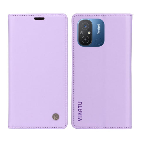 YIKATU YK-001 For Xiaomi Redmi 12C 4G / Redmi 11A 4G Case Magnetic Closure Leather Stand Phone Shell