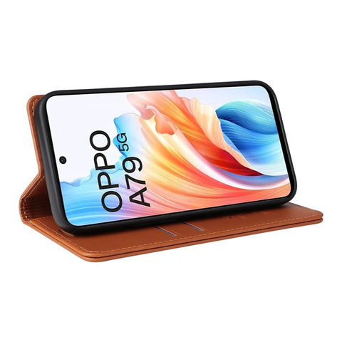 YIKATU YK-001 For Oppo A79 5G / A2 5G Case Magnetic Adsorption Leather Phone Cover