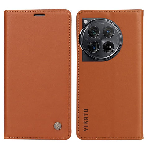 YIKATU YK-001 For OnePlus 12 5G Wallet Case PU Leather Phone Cover Magnetic Closing
