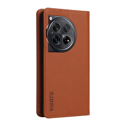 YIKATU YK-001 For OnePlus 12 5G Wallet Case PU Leather Phone Cover Magnetic Closing
