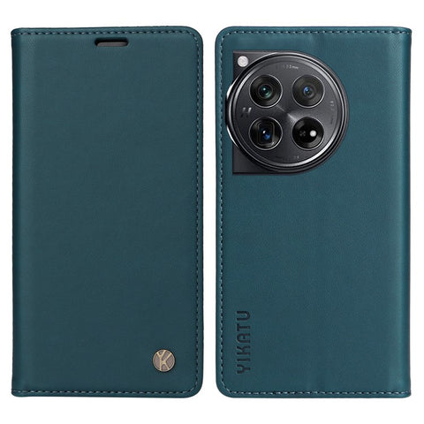 YIKATU YK-001 For OnePlus 12 5G Wallet Case PU Leather Phone Cover Magnetic Closing