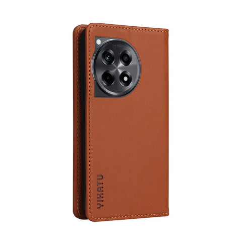 YIKATU YK-001 For OnePlus 12R 5G / Ace 3 5G Case Magnetic Closing Leather Cell Phone Cover