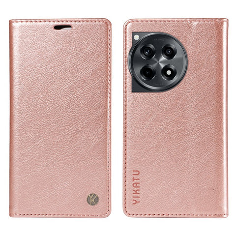 YIKATU YK-006 For OnePlus 12R 5G / Ace 3 5G Case Leather Wallet Phone Case Magnetic Closing