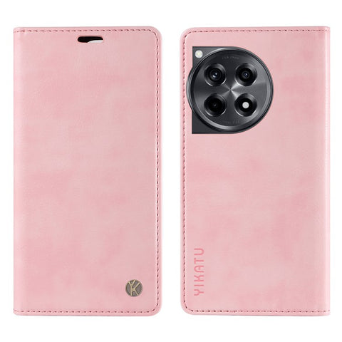 YIKATU YK-006 For OnePlus 12R 5G / Ace 3 5G Case Leather Wallet Phone Case Magnetic Closing