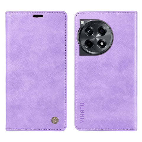 YIKATU YK-006 For OnePlus 12R 5G / Ace 3 5G Case Leather Wallet Phone Case Magnetic Closing