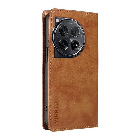 YIKATU YK-006 For OnePlus 12 5G Wallet Case Magnetic Closing Leather Phone Cover