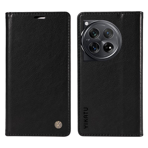 YIKATU YK-006 For OnePlus 12 5G Wallet Case Magnetic Closing Leather Phone Cover