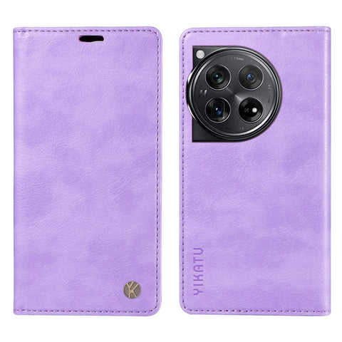 YIKATU YK-006 For OnePlus 12 5G Wallet Case Magnetic Closing Leather Phone Cover
