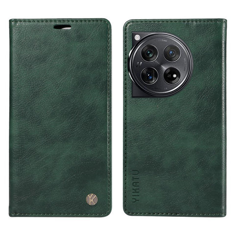 YIKATU YK-006 For OnePlus 12 5G Wallet Case Magnetic Closing Leather Phone Cover