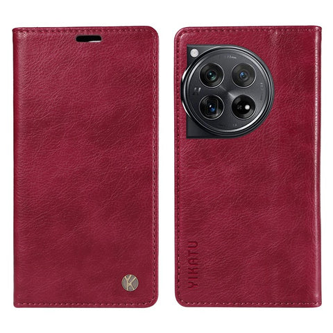 YIKATU YK-006 For OnePlus 12 5G Wallet Case Magnetic Closing Leather Phone Cover