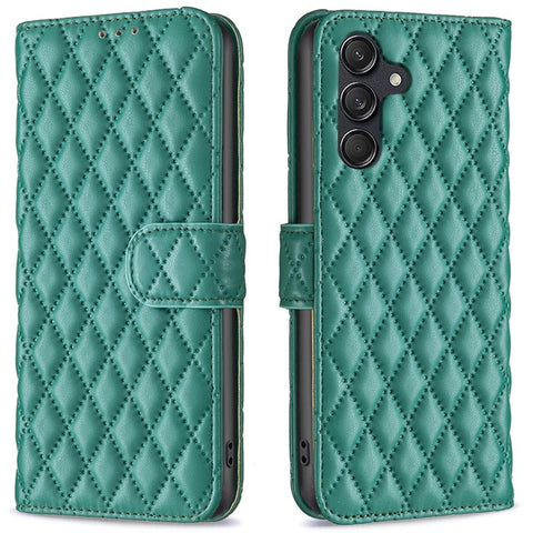BINFEN COLOR BF Style-14 For Samsung Galaxy M55 5G / C55 5G / F55 5G Phone Case Rhombus Grid Wallet Leather Cover