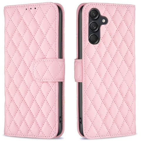 BINFEN COLOR BF Style-14 For Samsung Galaxy M55 5G / C55 5G / F55 5G Phone Case Rhombus Grid Wallet Leather Cover