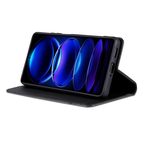 AZNS For Huawei nova 12i 4G / Enjoy 70 Pro Case Leather Cowhide Texture Wallet Phone Cover