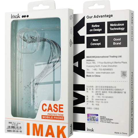 IMAK For Xiaomi Redmi Turbo 3 5G / Poco F6 5G Clear TPU Case Anti-Drop Airbag Protection Phone Shell