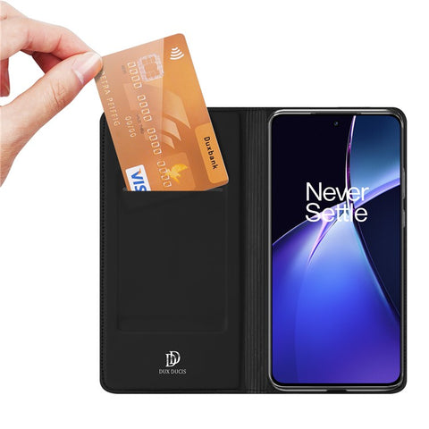 DUX DUCIS Skin Pro Series For OnePlus Nord CE4 5G / Oppo K12 Flip Phone Case with Stand and Card Slot