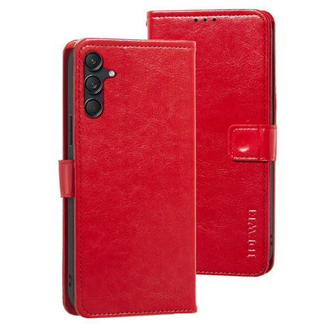 IDEWEI For Samsung Galaxy M55 5G / C55 5G / F55 5G Case Crazy Horse Texture PU Leather Phone Cover Card Holder Stand