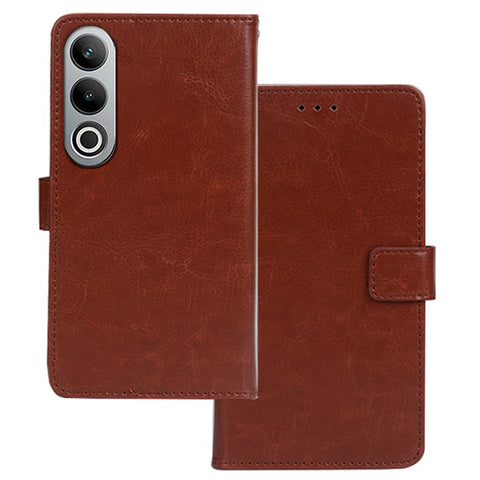 IDEWEI Leather Case for OnePlus Nord CE4 5G , Crazy Horse Texture Cover with Photo Card Slots