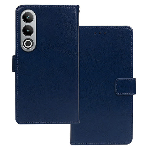 IDEWEI Leather Case for OnePlus Nord CE4 5G , Crazy Horse Texture Cover with Photo Card Slots