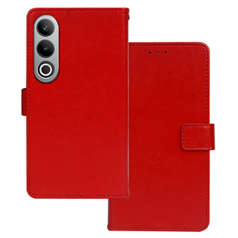 IDEWEI Leather Case for OnePlus Nord CE4 5G , Crazy Horse Texture Cover with Photo Card Slots