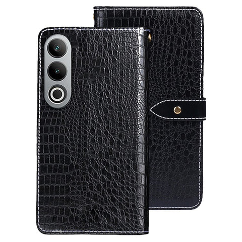 IDEWEI For OnePlus Nord CE4 5G Hands-free Stand Case Crocodile Texture PU Leather Phone Cover