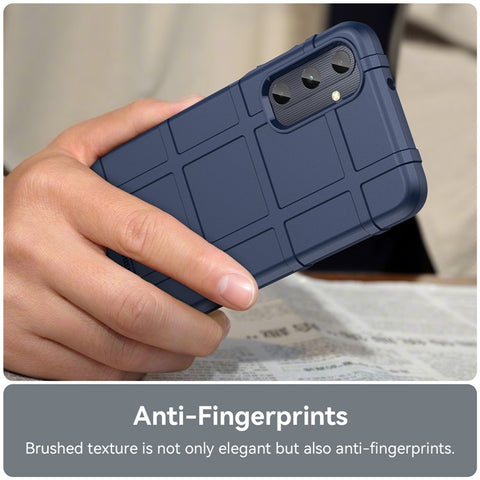 For Samsung Galaxy M14 4G Case Square Grid Texture Non-Slip TPU Phone Cover