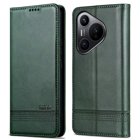 AZNS For Huawei Pura 70 Wallet Case PU Leather Magnetic Shock Absorbing Phone Cover