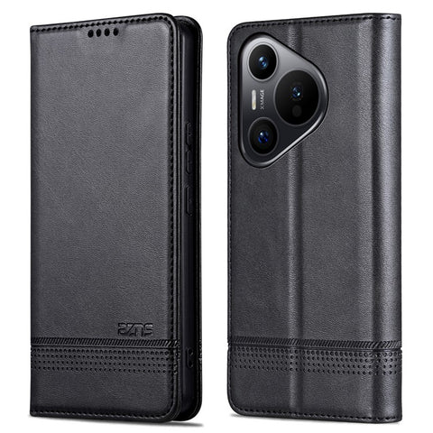 AZNS For Huawei Pura 70 Pro / Pura 70 Pro+ Case PU Leather Folio Wallet Magnetic Auto-absorbed Phone Cover