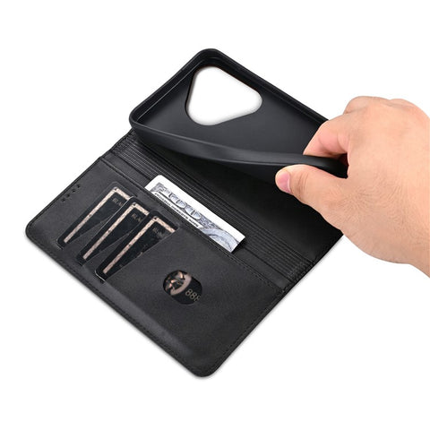 AZNS For Huawei Pura 70 Pro / Pura 70 Pro+ Case PU Leather Folio Wallet Magnetic Auto-absorbed Phone Cover