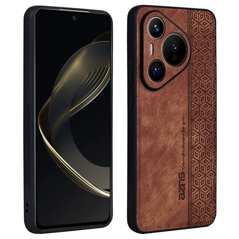AZNS For Huawei Pura 70 Pro / Pura 70 Pro+ Case PU Leather+TPU Pattern Imprinted Phone Cover