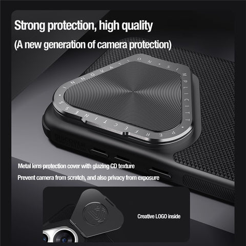 NILLKIN Textured Prop Series for Huawei Pura 70 Pro / 70 Pro+ Case PC+TPU Phone Cover with Camera Lid Kickstand
