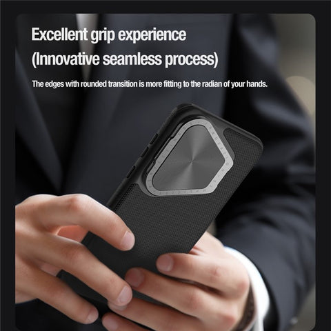 NILLKIN Textured Prop Magnetic Series for Huawei Pura 70 Pro / 70 Pro+ Case Lens Cover Kickstand PC+TPU Shell