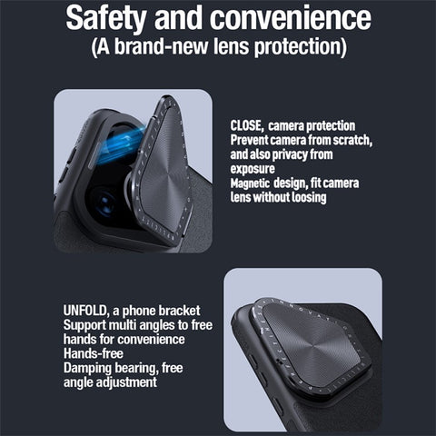 NILLKIN CamShield Prop For Huawei Pura 70 Pro / Pura 70 Pro+ Compatible with MagSafe Phone Case Kickstand Cover