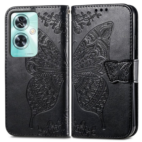 For OnePlus Nord N30 SE 5G Case PU Leather Butterfly Imprinted Stand Card Holders Phone Cover