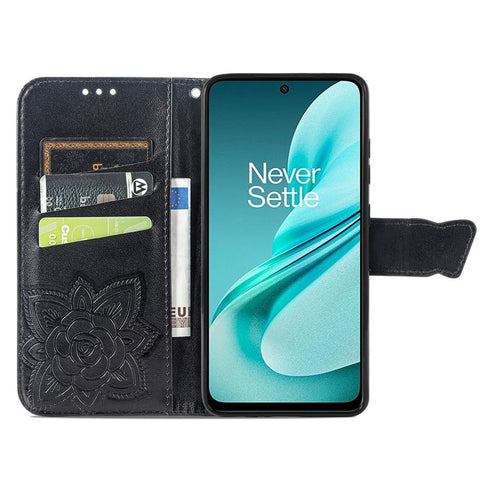 For OnePlus Nord N30 SE 5G Case PU Leather Butterfly Imprinted Stand Card Holders Phone Cover