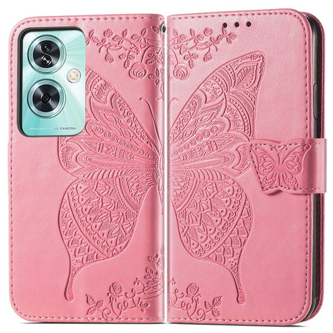 For OnePlus Nord N30 SE 5G Case PU Leather Butterfly Imprinted Stand Card Holders Phone Cover