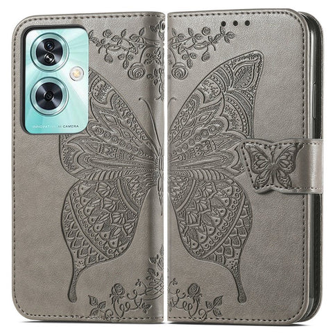For OnePlus Nord N30 SE 5G Case PU Leather Butterfly Imprinted Stand Card Holders Phone Cover