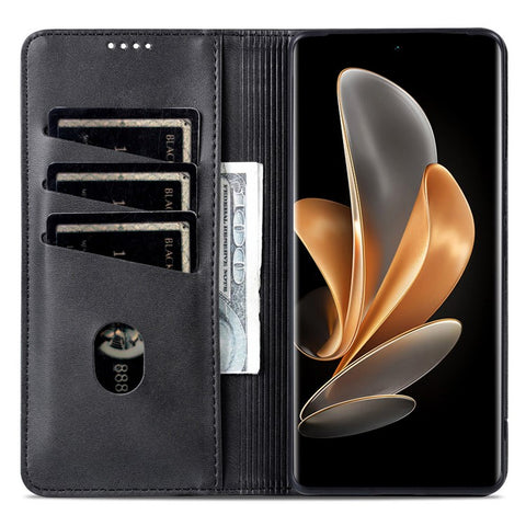 AZNS For Oppo Find X7 5G Leather Wallet Cover Mobile Phone Case