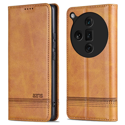AZNS For Oppo Find X7 Ultra Wallet Case PU Leather Phone Cover Magnetic Closing