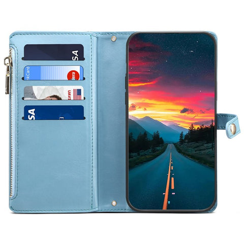 ESEBLE Galaxy Series For Samsung Galaxy M55 5G / C55 5G / F55 5G Case Leather Folio Wallet RFID Blocking Phone Cover
