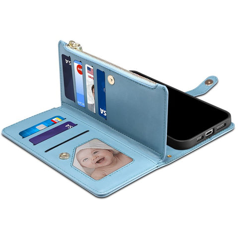 ESEBLE Galaxy Series For Samsung Galaxy M55 5G / C55 5G / F55 5G Case Leather Folio Wallet RFID Blocking Phone Cover