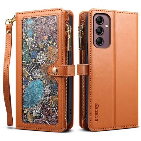 ESEBLE Galaxy Series For Samsung Galaxy M55 5G / C55 5G / F55 5G Case Leather Folio Wallet RFID Blocking Phone Cover