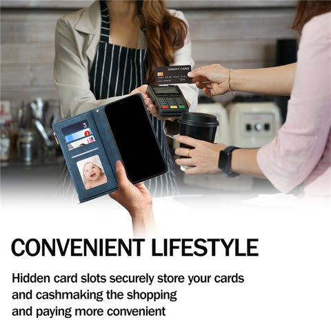 ESEBLE Star Series For Samsung Galaxy M55 5G / C55 5G / F55 5G Case PU Leather+TPU Cover with Wallet Stand