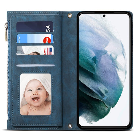 ESEBLE Star Series For Samsung Galaxy M55 5G / C55 5G / F55 5G Case PU Leather+TPU Cover with Wallet Stand