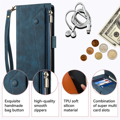 ESEBLE Star Series For Samsung Galaxy M55 5G / C55 5G / F55 5G Case PU Leather+TPU Cover with Wallet Stand