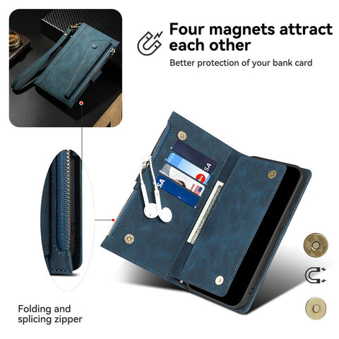 ESEBLE Star Series For Samsung Galaxy M55 5G / C55 5G / F55 5G Case PU Leather+TPU Cover with Wallet Stand