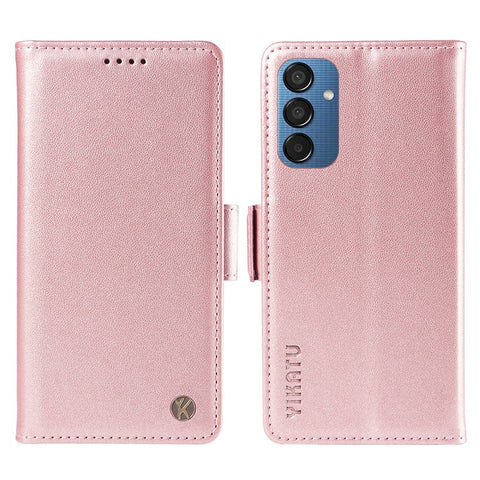 YIKATU YK-003 For Samsung Galaxy M15 5G Case Wallet Leather Cover Side Magnetic Clasp