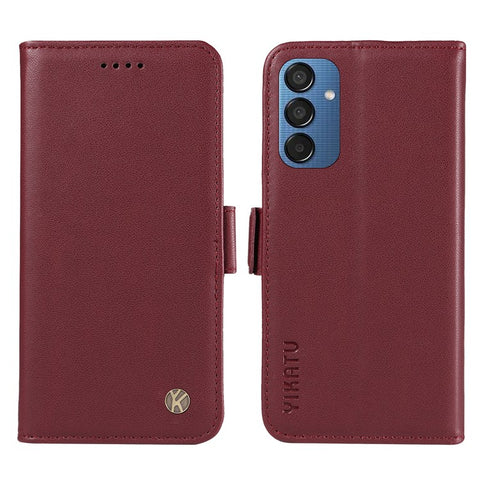 YIKATU YK-003 For Samsung Galaxy M15 5G Case Wallet Leather Cover Side Magnetic Clasp
